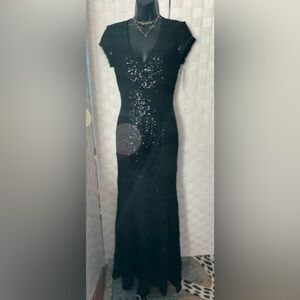 NWT $299 Betsy & Adam Size 2 Black Gown $149